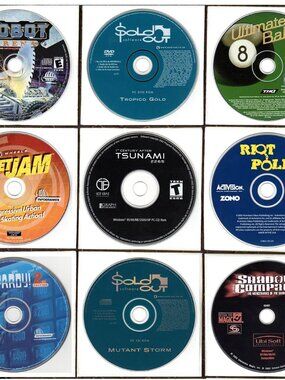 Vintage Games Lot #15 for Windows 95/98/ME/XP/Vista 2001-2003